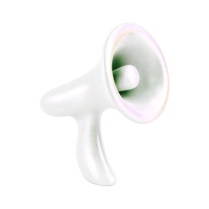 Metallic Megaphone Vinyl Car Decal Sticker – Waterproof & UV-Resistant Metallic Megaphone Vinyl Car Decal Sticker – Waterproof & UV-Resistant