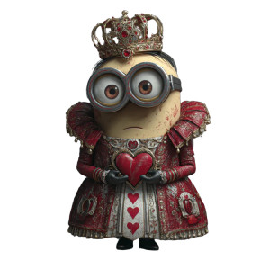 Minion Queen Of Hearts Vinyl Car Decal Sticker – Waterproof & UV-Resistant Minion Queen Of Hearts Vinyl Car Decal Sticker – Waterproof & UV-Resistant