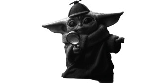 Detective Baby Yoda Vinyl Car Decal Sticker – Waterproof & UV-Resistant 