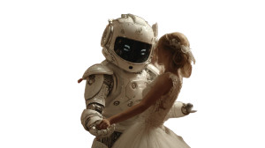 Robot Wedding Dance Vinyl Car Decal Sticker – Waterproof & UV-Resistant 