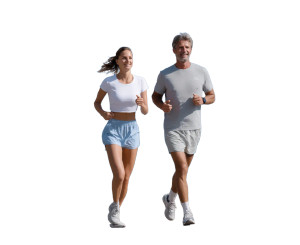 Jogging Couple Vinyl Car Decal Sticker – Waterproof & UV-Resistant Jogging Couple Vinyl Car Decal Sticker – Waterproof & UV-Resistant