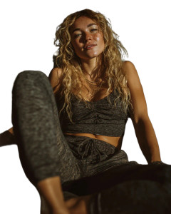 Relaxed Blonde Woman Vinyl Car Decal Sticker – Waterproof & UV-Resistant 