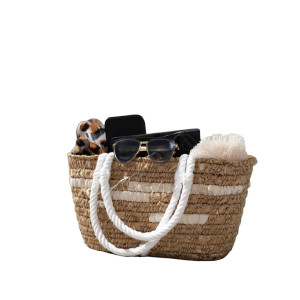 Straw Bag Lounger Vinyl Car Decal Sticker – Waterproof & UV-Resistant 