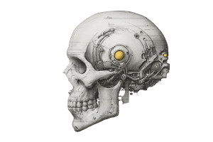 Synthetic Alien Study Vinyl Car Decal Sticker – Waterproof & UV-Resistant 