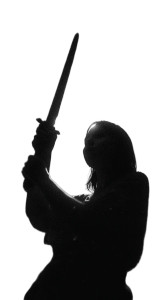 Girl With Sword V5 Vinyl Car Decal Sticker – Waterproof & UV-Resistant 