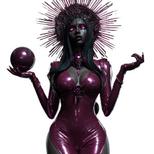 Nyxara Cosmic Portrait Vinyl Car Decal Sticker – Waterproof & UV-Resistant 