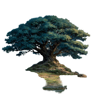 Ancient Sacred Tree V4 Vinyl Car Decal Sticker – Waterproof & UV-Resistant 