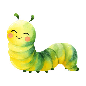 Cute Cartoon Caterpillar Vinyl Car Decal Sticker – Waterproof & UV-Resistant Cute Cartoon Caterpillar Vinyl Car Decal Sticker – Waterproof & UV-Resistant