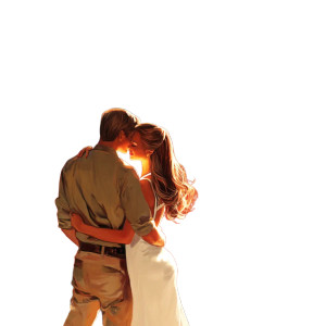 Romantic Embrace V10 Vinyl Car Decal Sticker – Waterproof & UV-Resistant 
