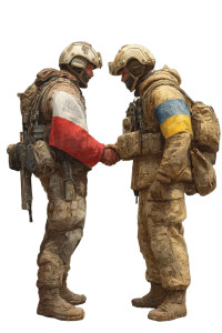 Military Handshake Vinyl Car Decal Sticker – Waterproof & UV-Resistant 