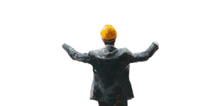 Heroic Builder Pose Vinyl Car Decal Sticker – Waterproof & UV-Resistant 