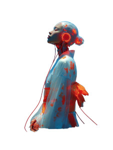 Cyborg Kimono Woman Vinyl Car Decal Sticker – Waterproof & UV-Resistant Cyborg Kimono Woman Vinyl Car Decal Sticker – Waterproof & UV-Resistant