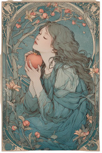 Sleeping Peach Dream Vinyl Car Decal Sticker – Waterproof & UV-Resistant 