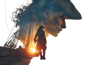 Female Scientist Silhouette Vinyl Car Decal Sticker – Waterproof & UV-Resistant 