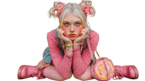 Stylish Pink Outfit Vinyl Car Decal Sticker – Waterproof & UV-Resistant 