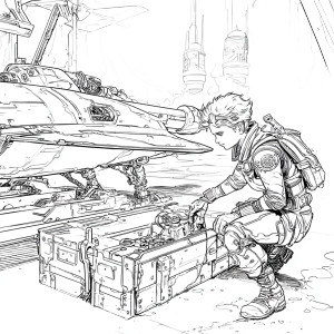 Young Space Pirate Vinyl Car Decal Sticker – Waterproof & UV-Resistant 