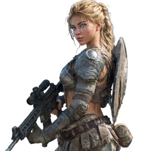 Viking Warrior Rifle Vinyl Car Decal Sticker – Waterproof & UV-Resistant 