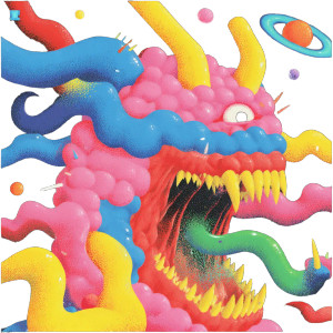 Cosmic Monster Painting Vinyl Car Decal Sticker – Waterproof & UV-Resistant 