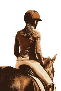 Horse Riding Girl Vinyl Car Decal Sticker – Waterproof & UV-Resistant 