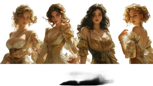 Cinematic Princesses Scene Vinyl Car Decal Sticker – Waterproof & UV-Resistant 