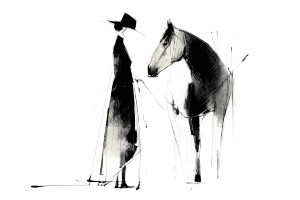 Woman And Horse V3 Vinyl Car Decal Sticker – Waterproof & UV-Resistant 