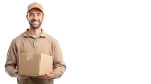 Smiling Delivery Driver V2 Vinyl Car Decal Sticker – Waterproof & UV-Resistant 