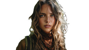 Jungle Explorer Woman Vinyl Car Decal Sticker – Waterproof & UV-Resistant 