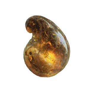 Techno-Organic Embryo Vinyl Car Decal Sticker – Waterproof & UV-Resistant 