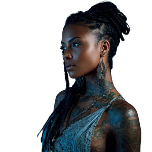 Tattooed Black Woman Vinyl Car Decal Sticker – Waterproof & UV-Resistant Tattooed Black Woman Vinyl Car Decal Sticker – Waterproof & UV-Resistant