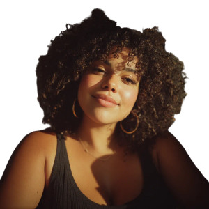Biracial Woman Smiling Vinyl Car Decal Sticker – Waterproof & UV-Resistant 