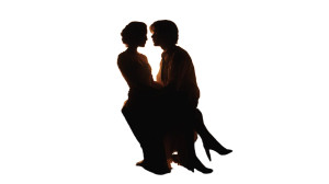 Romantic Candle-Lit Silhouette Vinyl Car Decal Sticker – Waterproof & UV-Resistant 