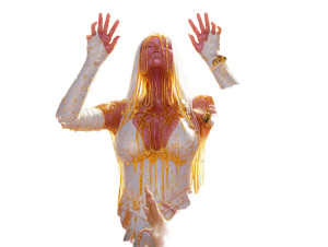 Golden Honey Goddess Vinyl Car Decal Sticker – Waterproof & UV-Resistant Golden Honey Goddess Vinyl Car Decal Sticker – Waterproof & UV-Resistant