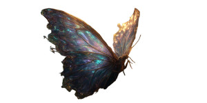 Majestic Iridescent Butterfly Vinyl Car Decal Sticker – Waterproof & UV-Resistant 