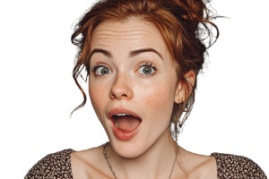 Excited Redhead Reaction Vinyl Car Decal Sticker – Waterproof & UV-Resistant Excited Redhead Reaction Vinyl Car Decal Sticker – Waterproof & UV-Resistant