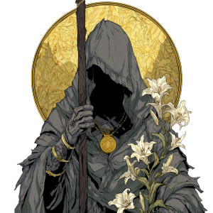 Mysterious Robed Figure V3 Vinyl Car Decal Sticker – Waterproof & UV-Resistant 