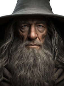 Gandalf Portrait V2 Vinyl Car Decal Sticker – Waterproof & UV-Resistant 