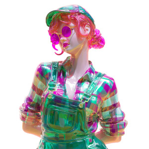 Stylish Resin Girl Vinyl Car Decal Sticker – Waterproof & UV-Resistant 