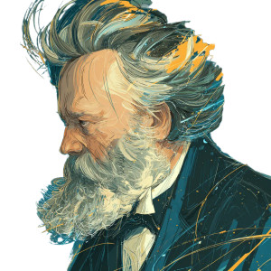 Anime Brahms Portrait Vinyl Car Decal Sticker – Waterproof & UV-Resistant 