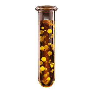 Test Tube With Oil Vinyl Car Decal Sticker – Waterproof & UV-Resistant 