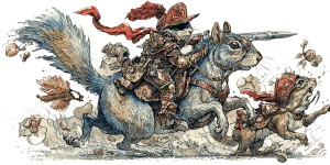 Squirrel Knight'S Charge Vinyl Car Decal Sticker – Waterproof & UV-Resistant  Squirrel Knight'S Charge Vinyl Car Decal Sticker – Waterproof & UV-Resistant