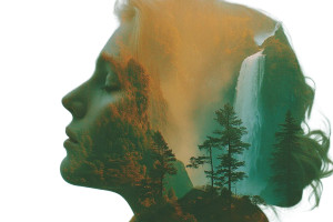 Surreal Double Exposure V3 Vinyl Car Decal Sticker – Waterproof & UV-Resistant 