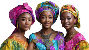 Colorful African Women Vinyl Car Decal Sticker – Waterproof & UV-Resistant Colorful African Women Vinyl Car Decal Sticker – Waterproof & UV-Resistant