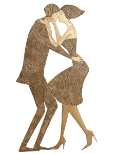 Dancing Couple Relief Vinyl Car Decal Sticker – Waterproof & UV-Resistant Dancing Couple Relief Vinyl Car Decal Sticker – Waterproof & UV-Resistant