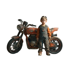 Happy Young Child Vinyl Car Decal Sticker – Waterproof & UV-Resistant 