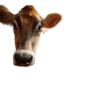 Jersey Cows Grazing Vinyl Car Decal Sticker – Waterproof & UV-Resistant 
