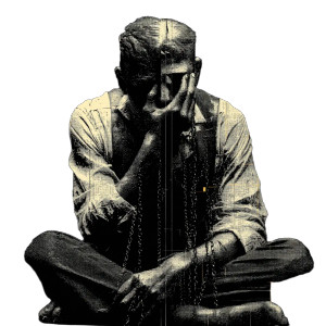 Fractured Man Vinyl Car Decal Sticker – Waterproof & UV-Resistant 