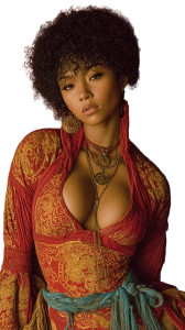 Afro Chinese Samurai Vinyl Car Decal Sticker – Waterproof & UV-Resistant 