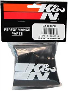 Enhance Performance with K&N Air Filter Wrap | PreCharger, Black Polyester Wrap