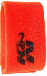 K & N Filters Air Filter Wrap 25-3900 Airforce; Unique; 48 Inch Length x 7 Inch Width; Open Top; Red; Foam