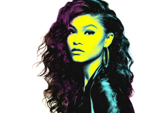 Zendaya Pop Art Vinyl Car Decal Sticker – Waterproof & UV-Resistant 